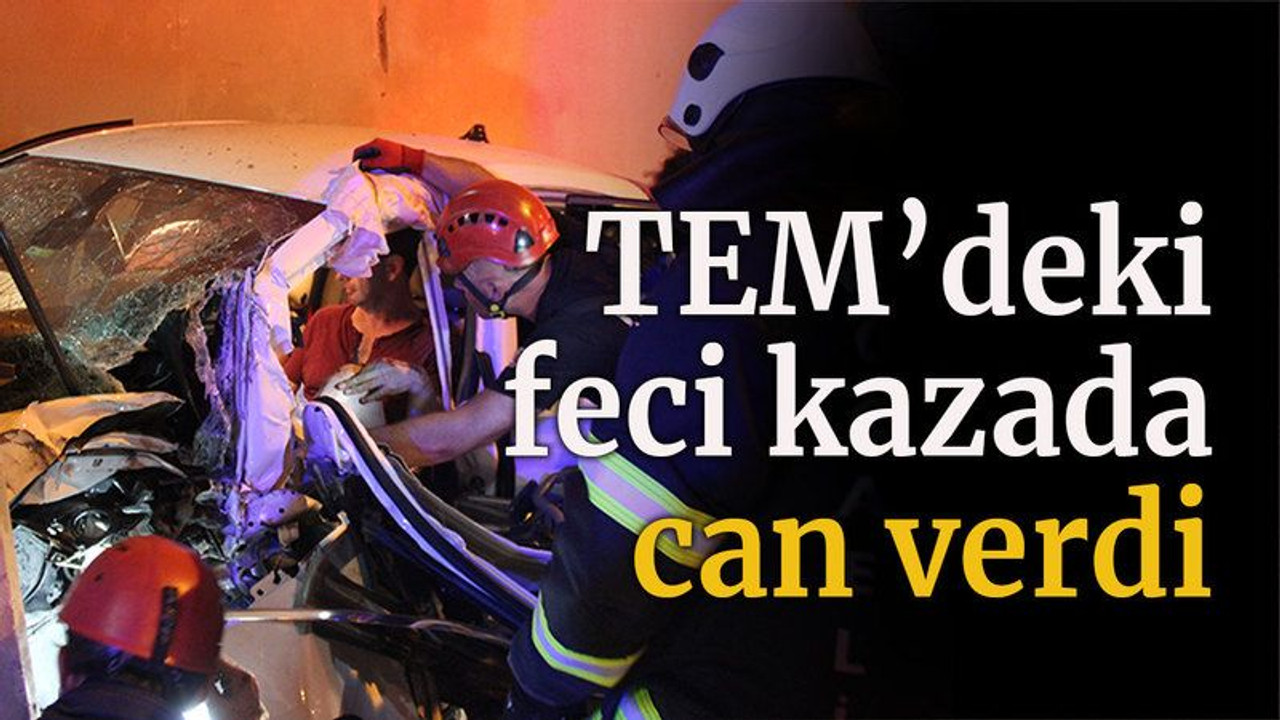 TEM'deki feci kazada can verdi